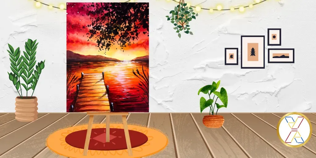 Watercolor Workshop: Crimson Sunset