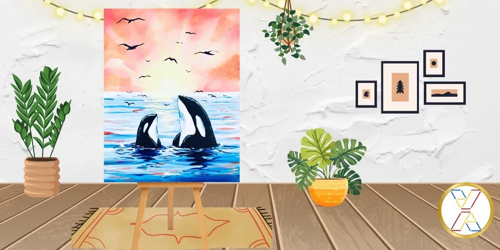 Mommy  / Daddy & Me Paint Party: Orca Love