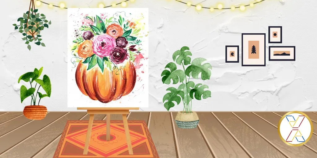 Watercolor Workshop: Pumpkin Flowerpot