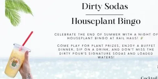 Dirty Sodas & Houseplant Bingo