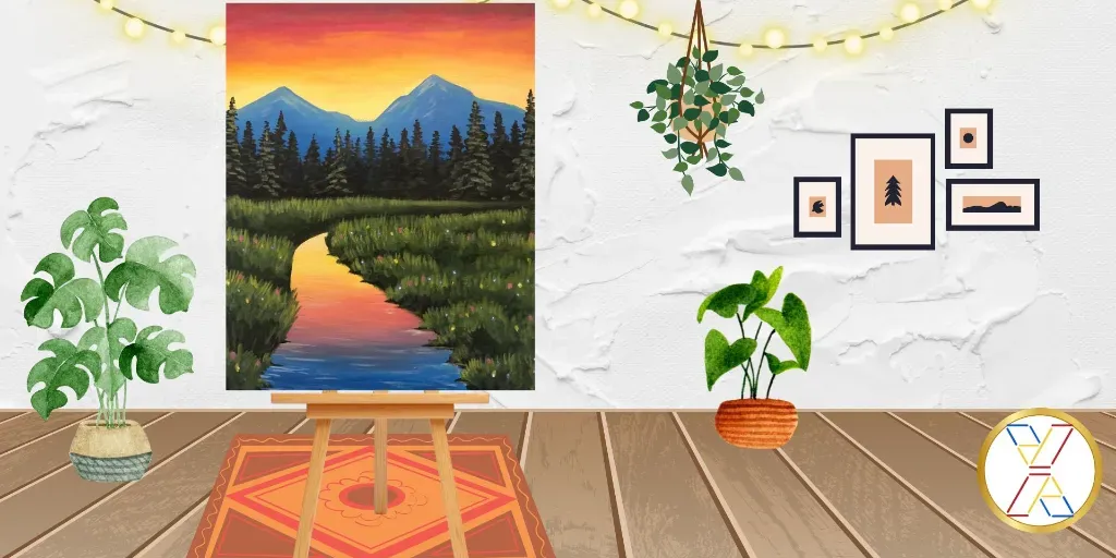 Paint Night : "Mountain Sunset"