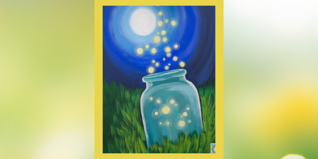 Acrylic Painting - Jar of Fireflies