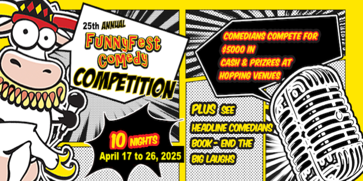 Comedy Competition - 25th Annual - 10 nights with 50 Comedians - Calgary YYC