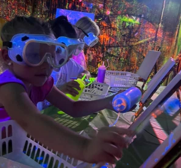 Friday Glow Splatter Paint Party