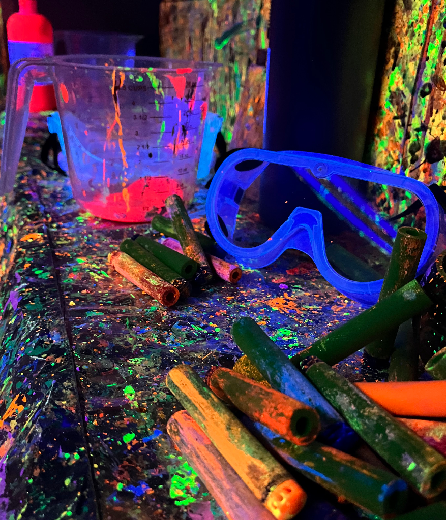Paint Tag Glow Party
