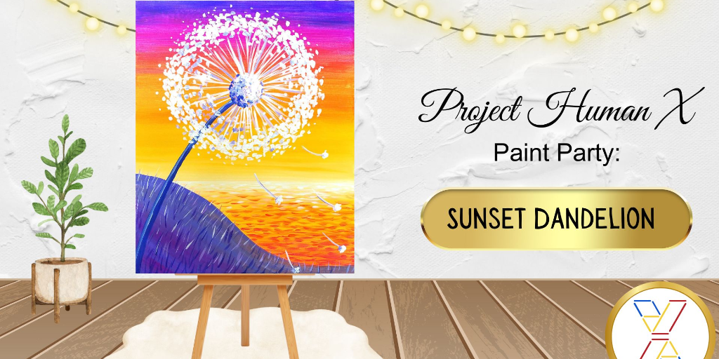 Paint Night : "Sunset Dandelion"