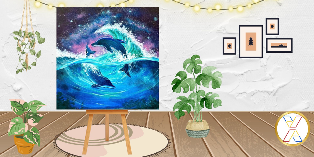 Paint Night : "Dolphin Flow"