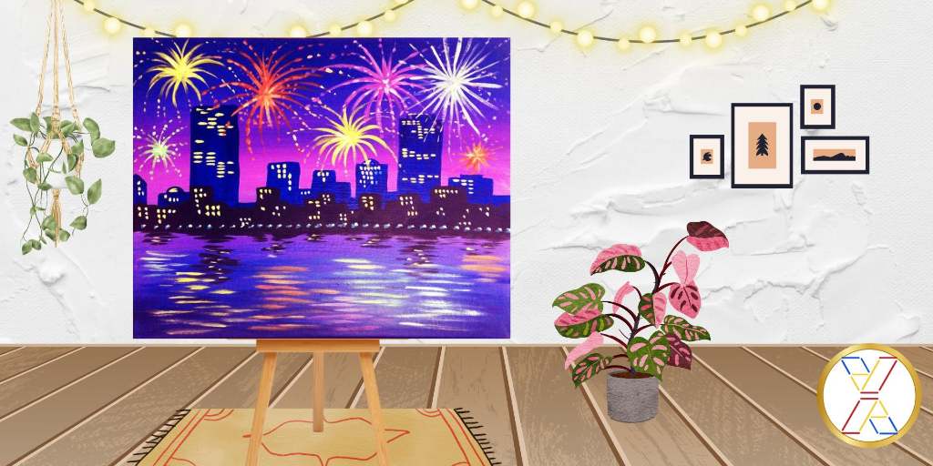 BYOB Glow Paint N Sip : "A Night of Fireworks"
