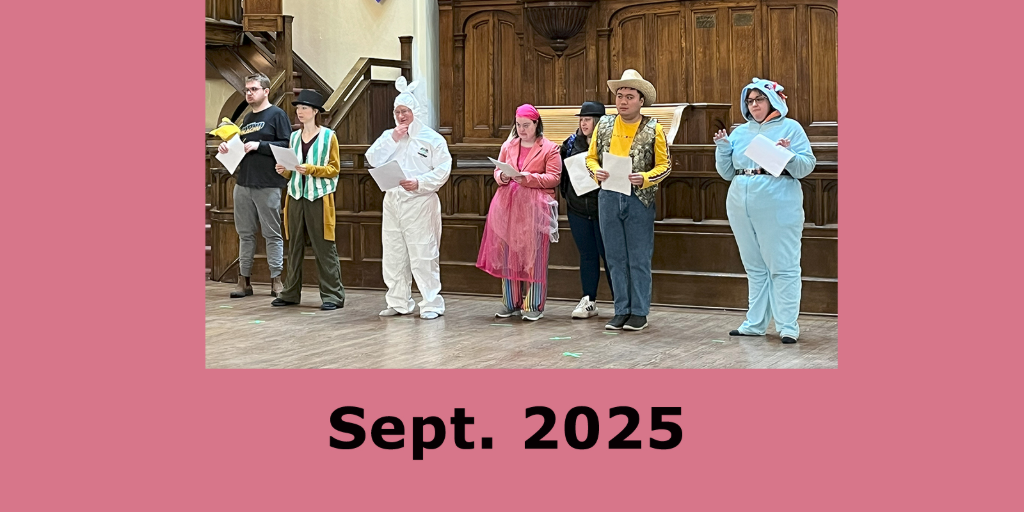 Creative Drama Sept. 20th 2025 10:00 - 11:30 a.m.