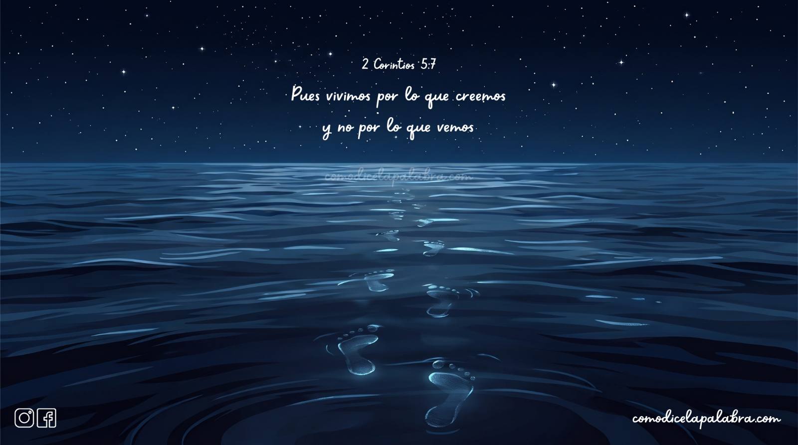 Imagen Pues vivimos por lo que creemos y no por lo que vemos.