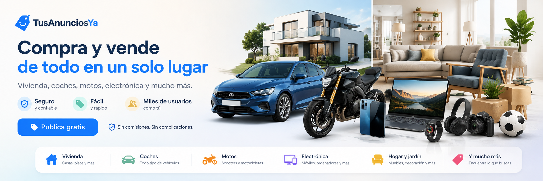 Publica tus anuncios gratis en TusAnunciosYa