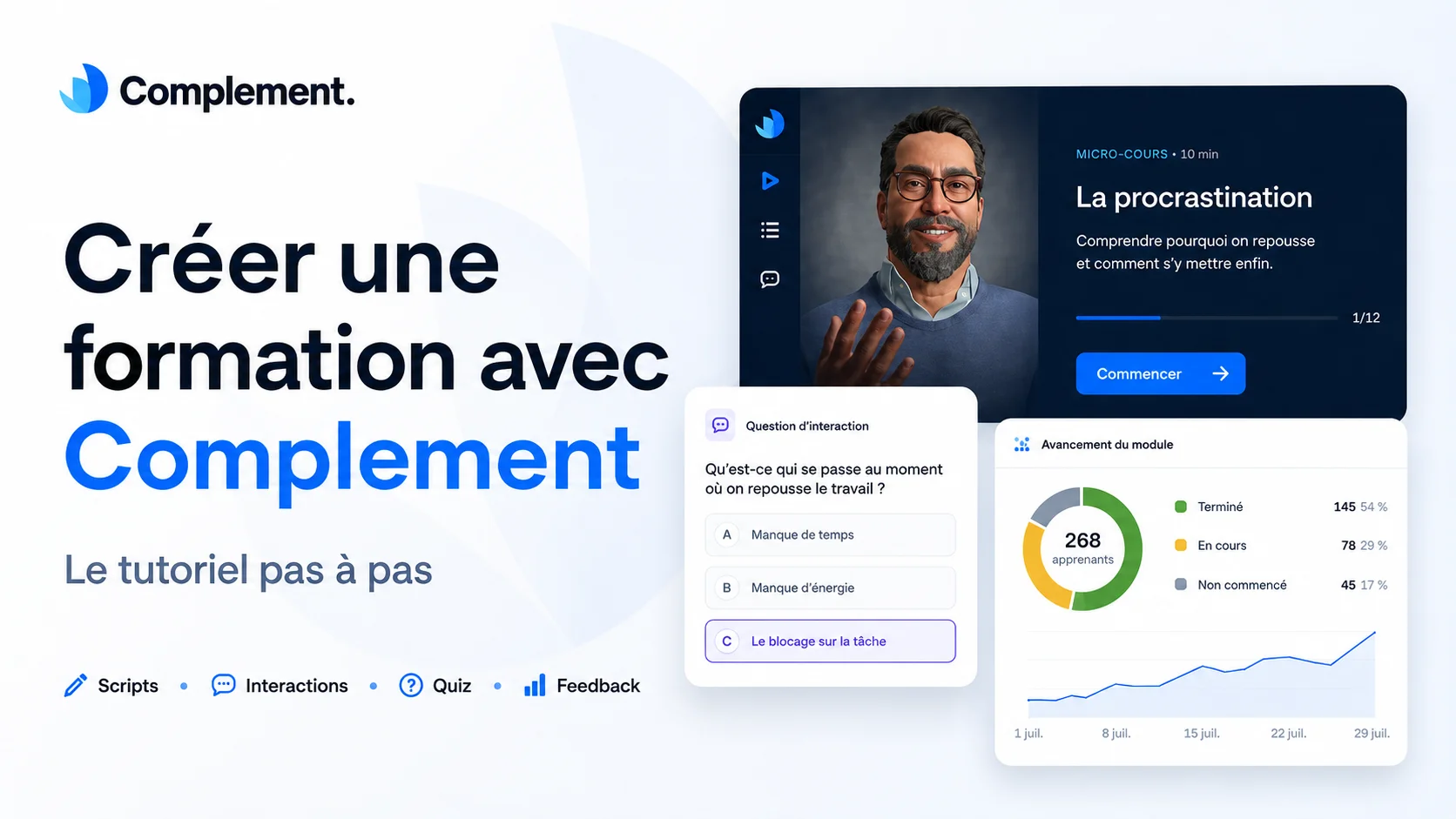 Comment créer une formation avec Complement : tutoriel pas à pas et exemple concret