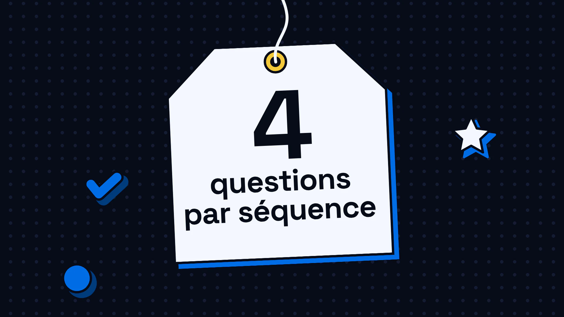 Le nombre 4 et les mots « questions par séquence » en grand, pour un article sur la digitalisation d'une formation présentielle