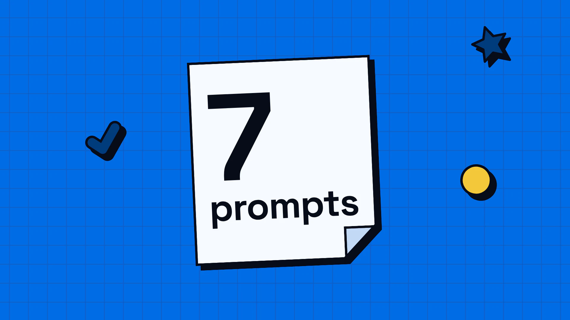 Le chiffre 7 en grand, suivi du mot « prompts ».