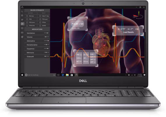 Dell Precision 7550 Intel Core i5 10400H Intel UHD Graphics 15.6 Inch FHD IPS