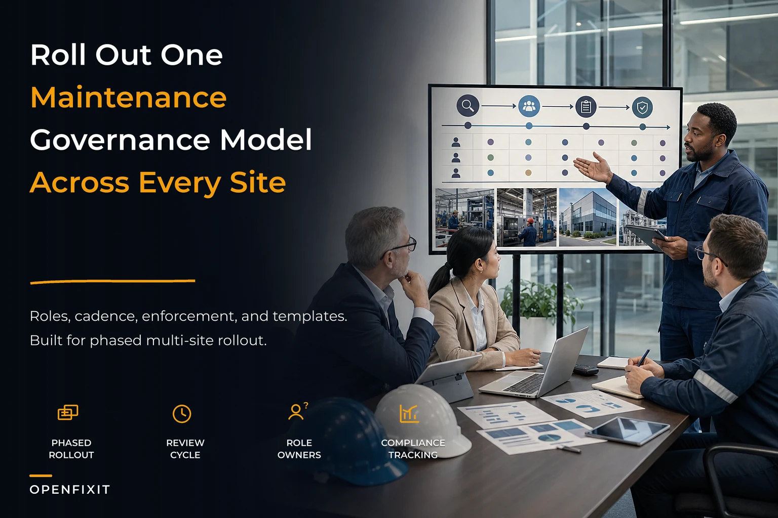 A pragmatic maintenance governance framework for multi-site facilities: roles, cadence and enforcement playbooks