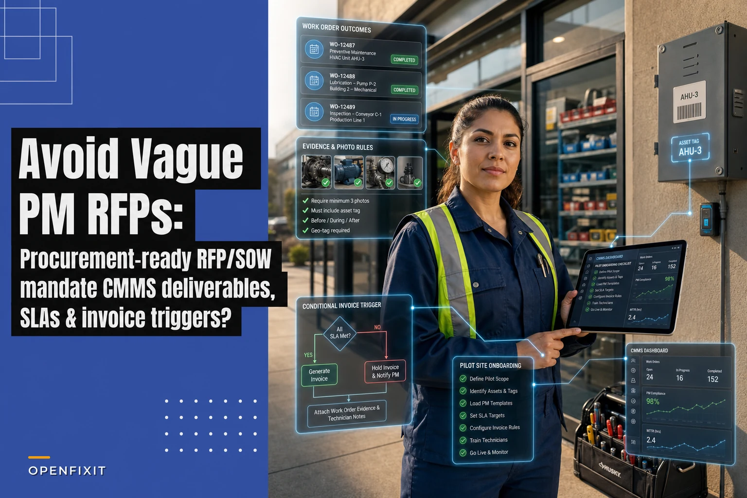 Avoid vague PM RFPs: a procurement-ready preventive‑maintenance RFP that mandates CMMS deliverables