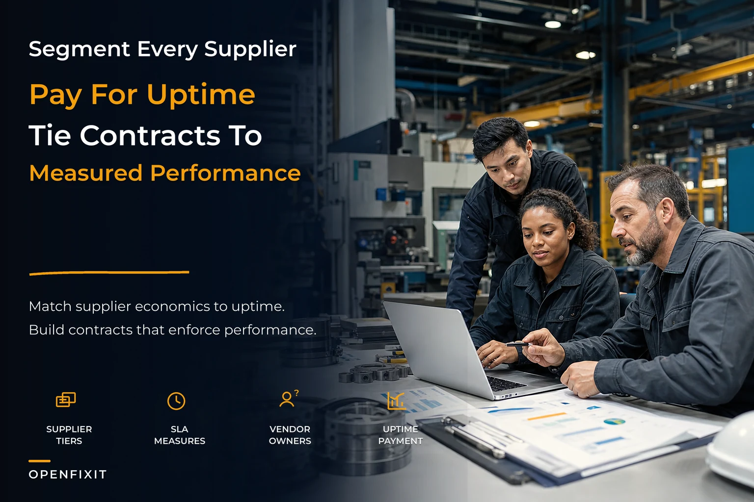Maintenance supplier strategy with segmentation and performance-based contracts