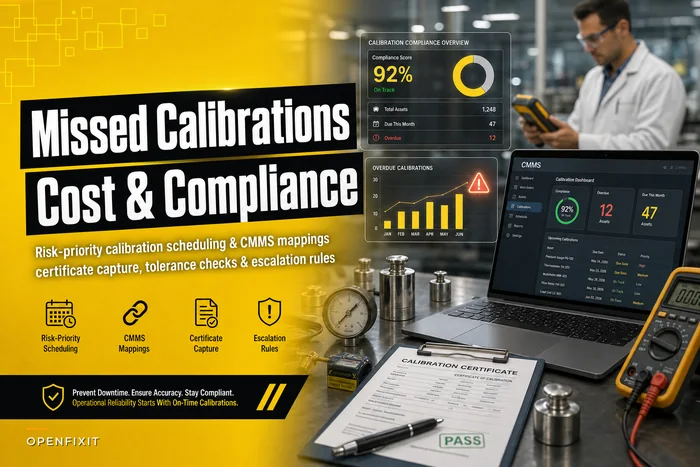 Missed calibrations cost compliance: a risk‑priority calibration scheduling SOP with CMMS certificate capture
