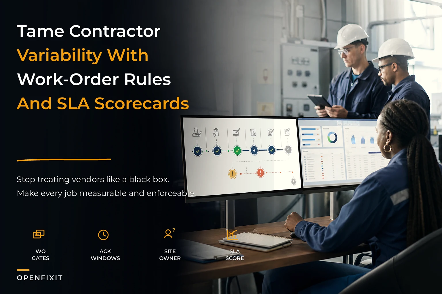 Tame contractor variability: a work-order–centric vendor governance system with SLA scorecards and dispute playbooks