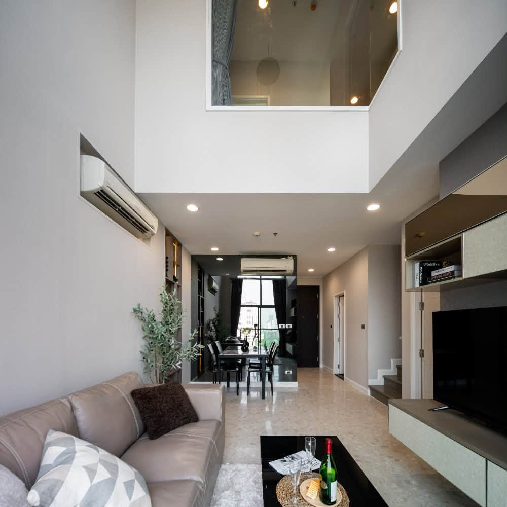 For Rent: The Crest Sukhumvit 34 · 2 Bed 98.05 sqm Floor 12 (Duplex Unit, Move-in Ready)