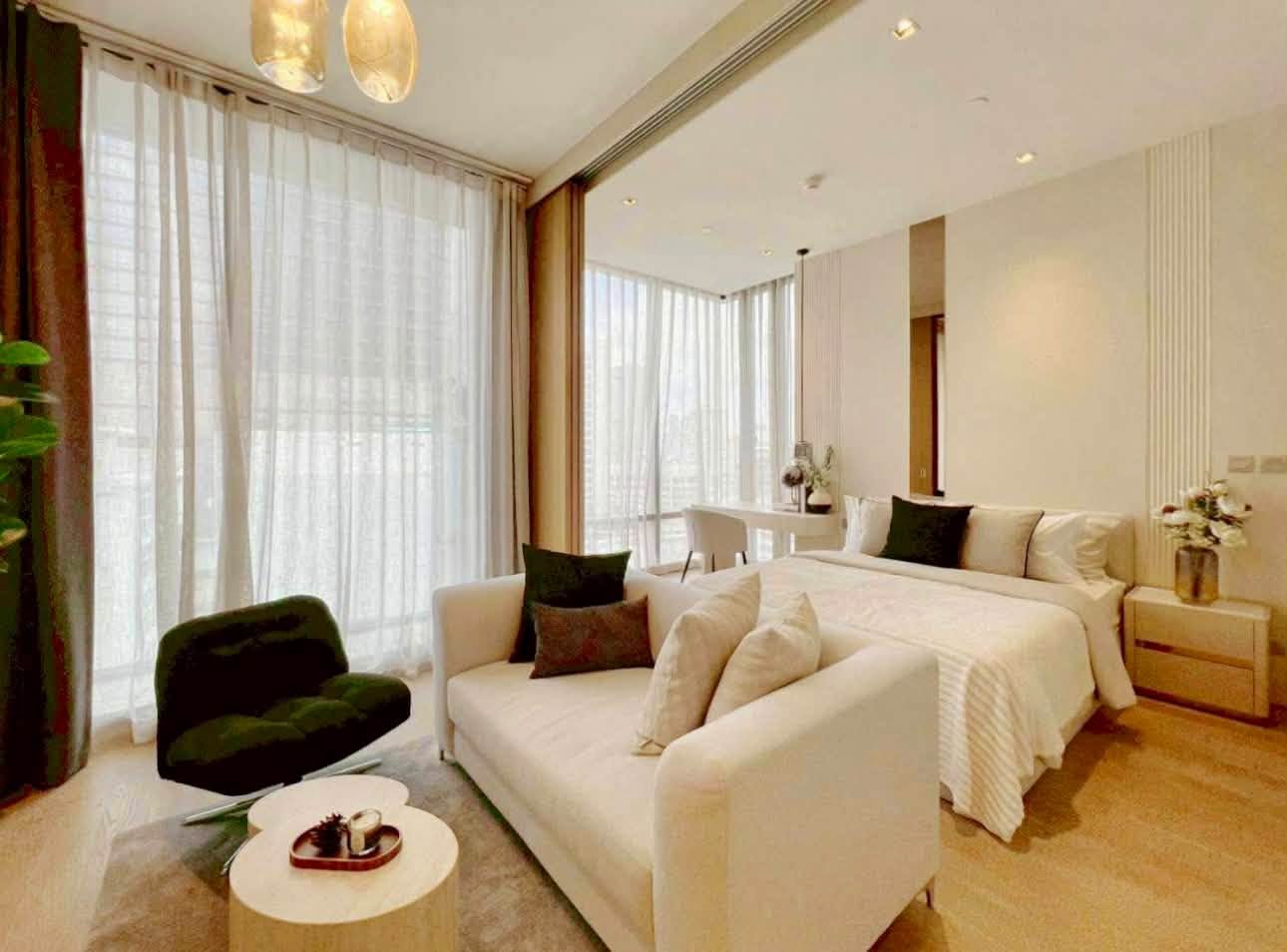 Ashton Silom for Rent · Corner 1-Bedroom, 50 sqm, Floor 12 - รูปที่ 1