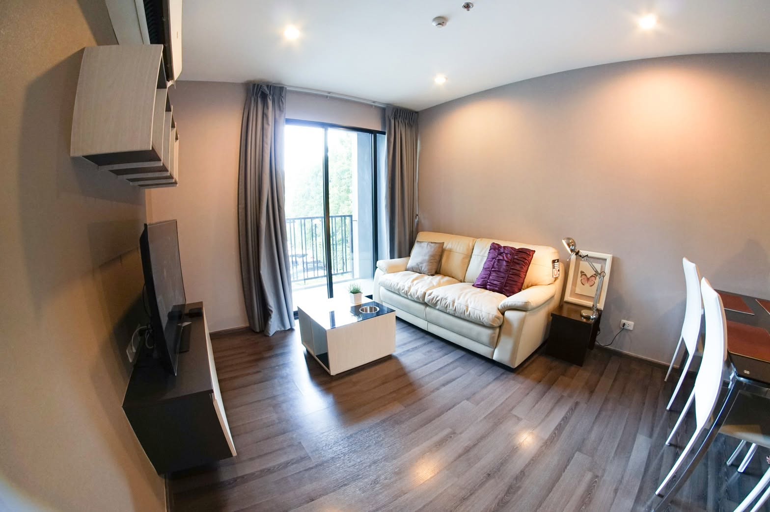 ให้เช่า The Base Park West T77 · 2 ห้องนอน 53 ตร.ม. ชั้น 2 ห้องมุม แต่งครบพร้อมอยู่