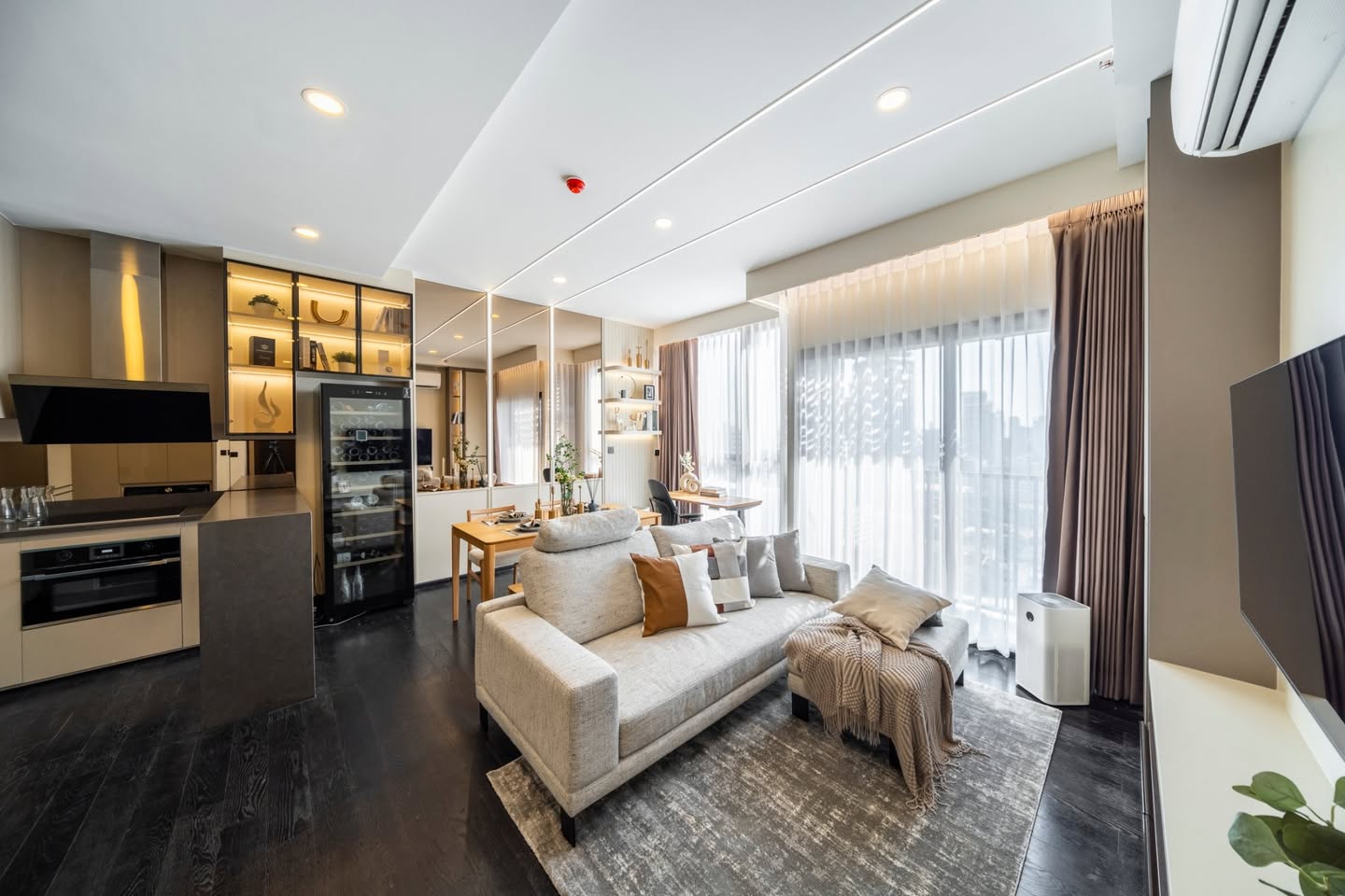 ให้เช่า Park Origin Thonglor · 2 ห้องนอน 65.53 ตร.ม. ชั้น 19 ห้องมุม แต่งครบพร้อมอยู่