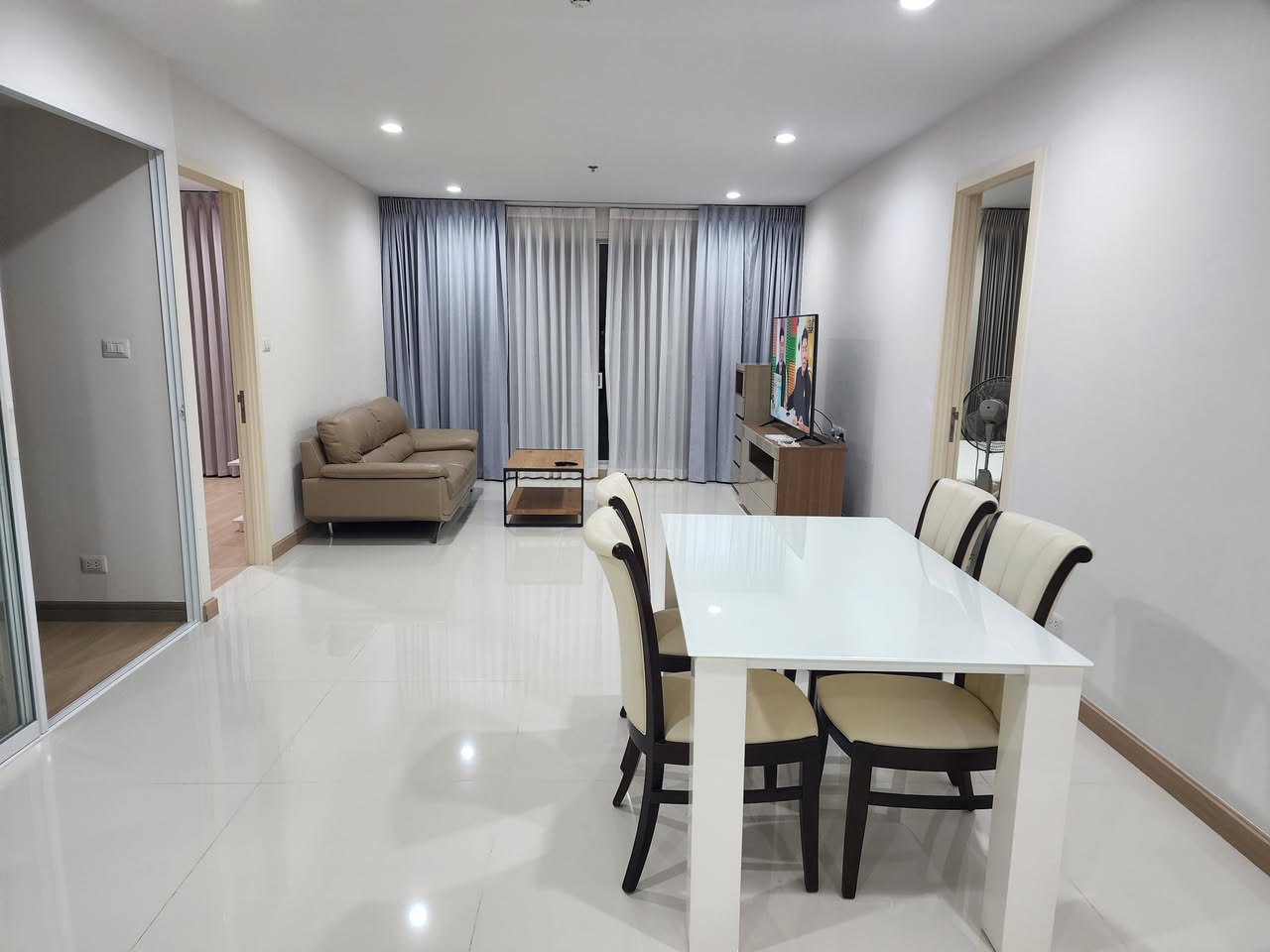 ให้เช่า Supalai Riva Grande Rama 3 · 2 ห้องนอน 128 ตร.ม. ชั้น 9 วิวแม่น้ำ แต่งครบพร้อมอยู่