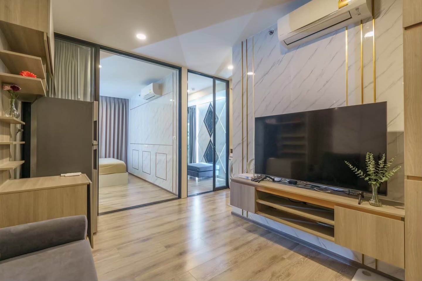 For Sale: Knightsbridge Collage Sukhumvit 107 · 1 Bed 33.51 sqm Floor 8 (Fully Furnished, Move-in Ready)