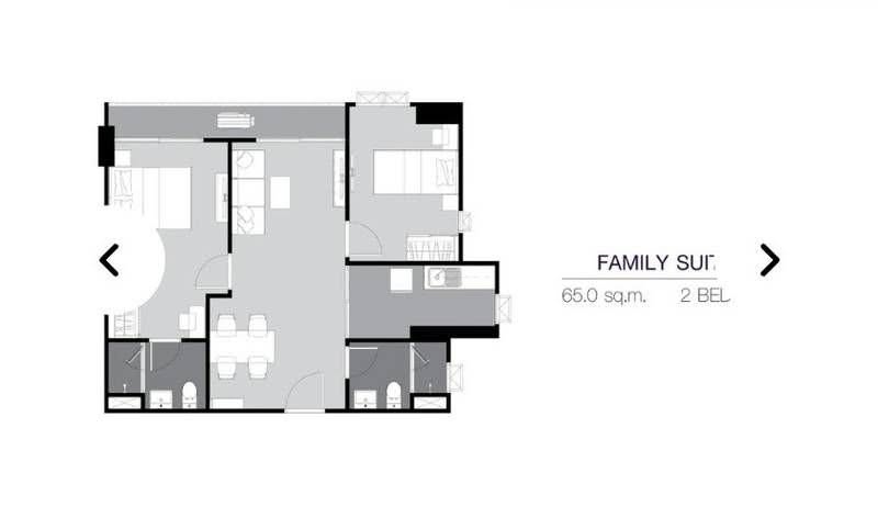 ให้เช่า Supalai Veranda Sukhumvit 117 · 2 ห้องนอน 65 ตร.ม. ชั้น 19 พร้อมเฟอร์นิเจอร์