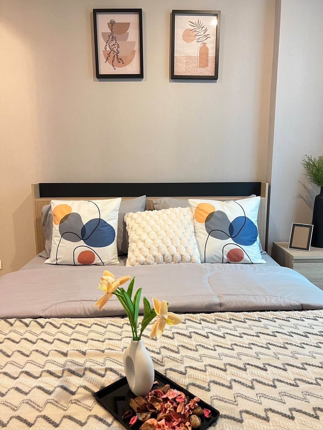 ให้เช่า Metro Luxe Riverfront รัตนาธิเบศร์ · 1 ห้องนอน 30 ตร.ม. ชั้น 1 อาคาร D