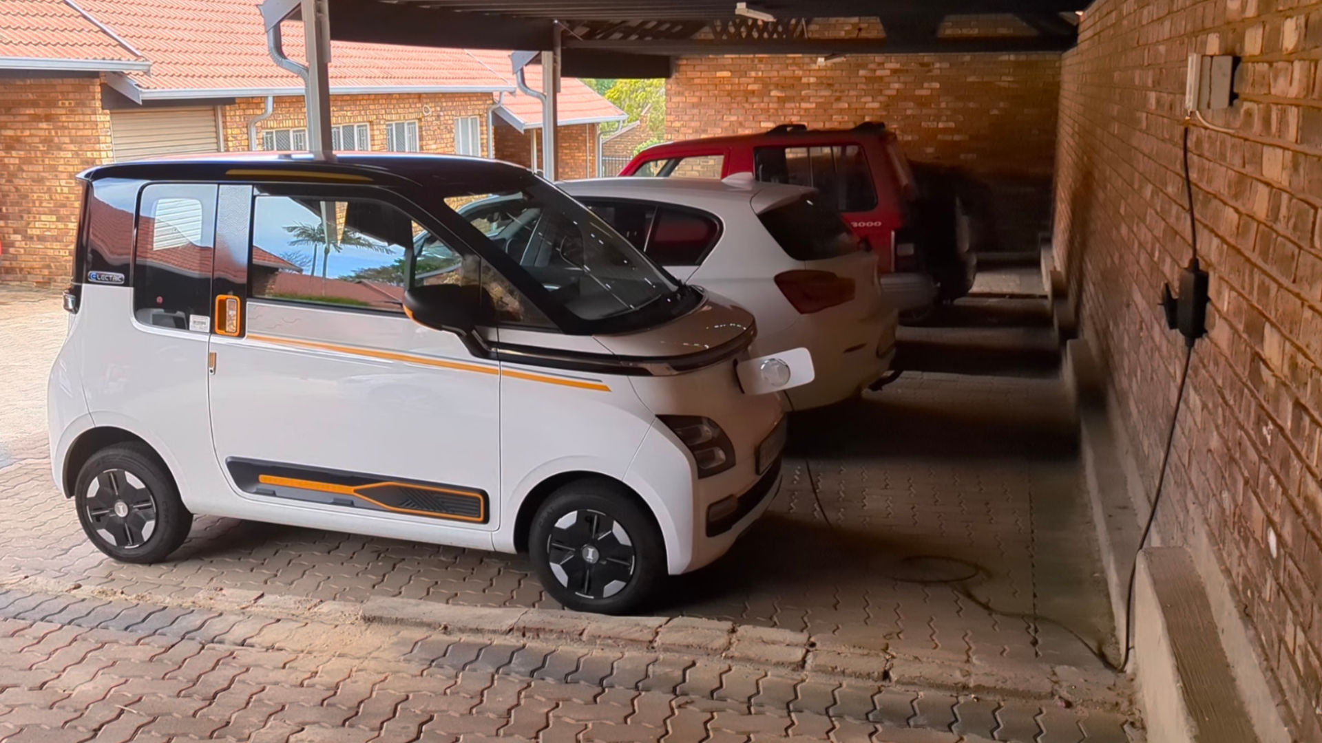 Small electric car charging