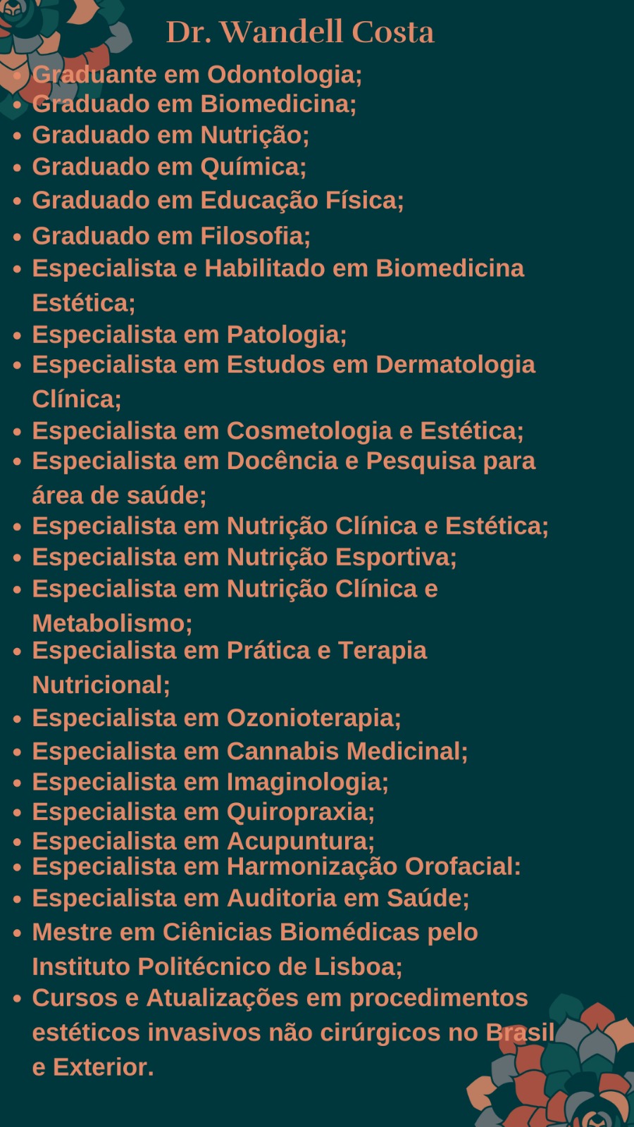 Currículo Dr. Wandell