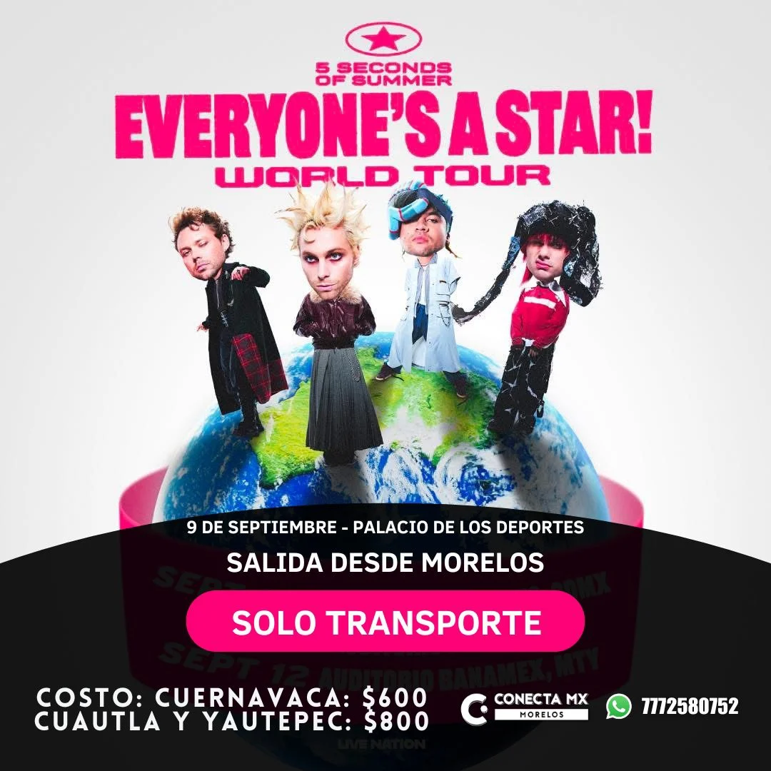 Transporte a 5 SECONDS OF SUMMER desde Morelos