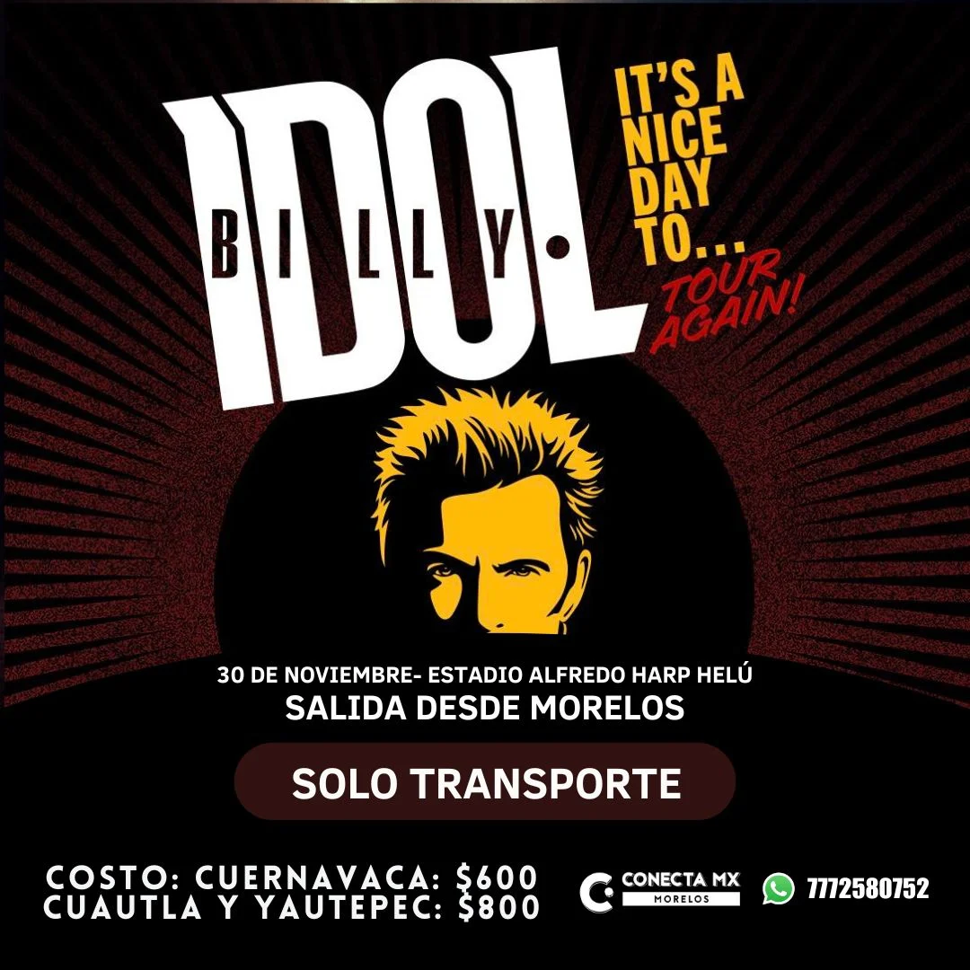 Transporte a Billy Idol desde Morelos