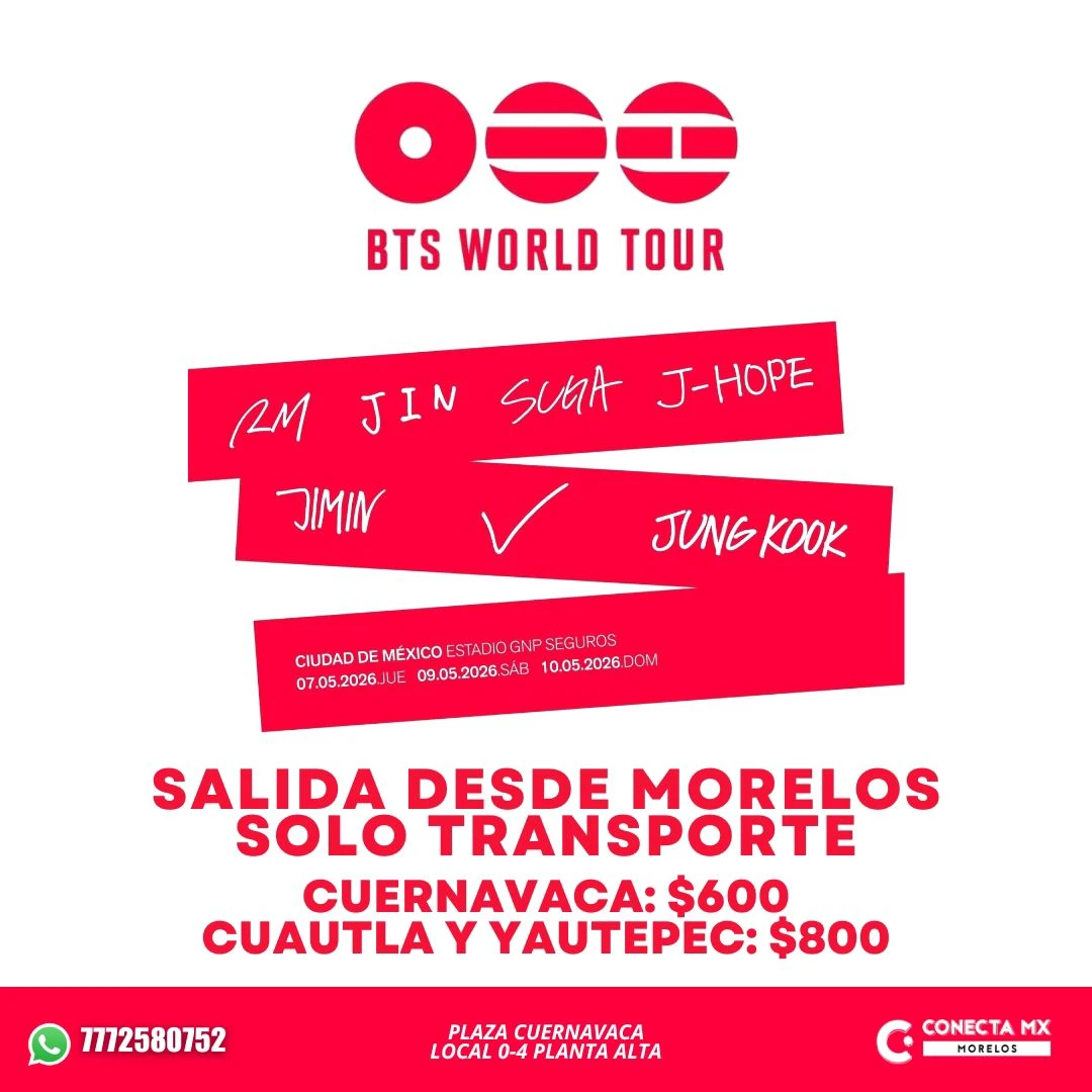 Transporte a BTS desde Morelos