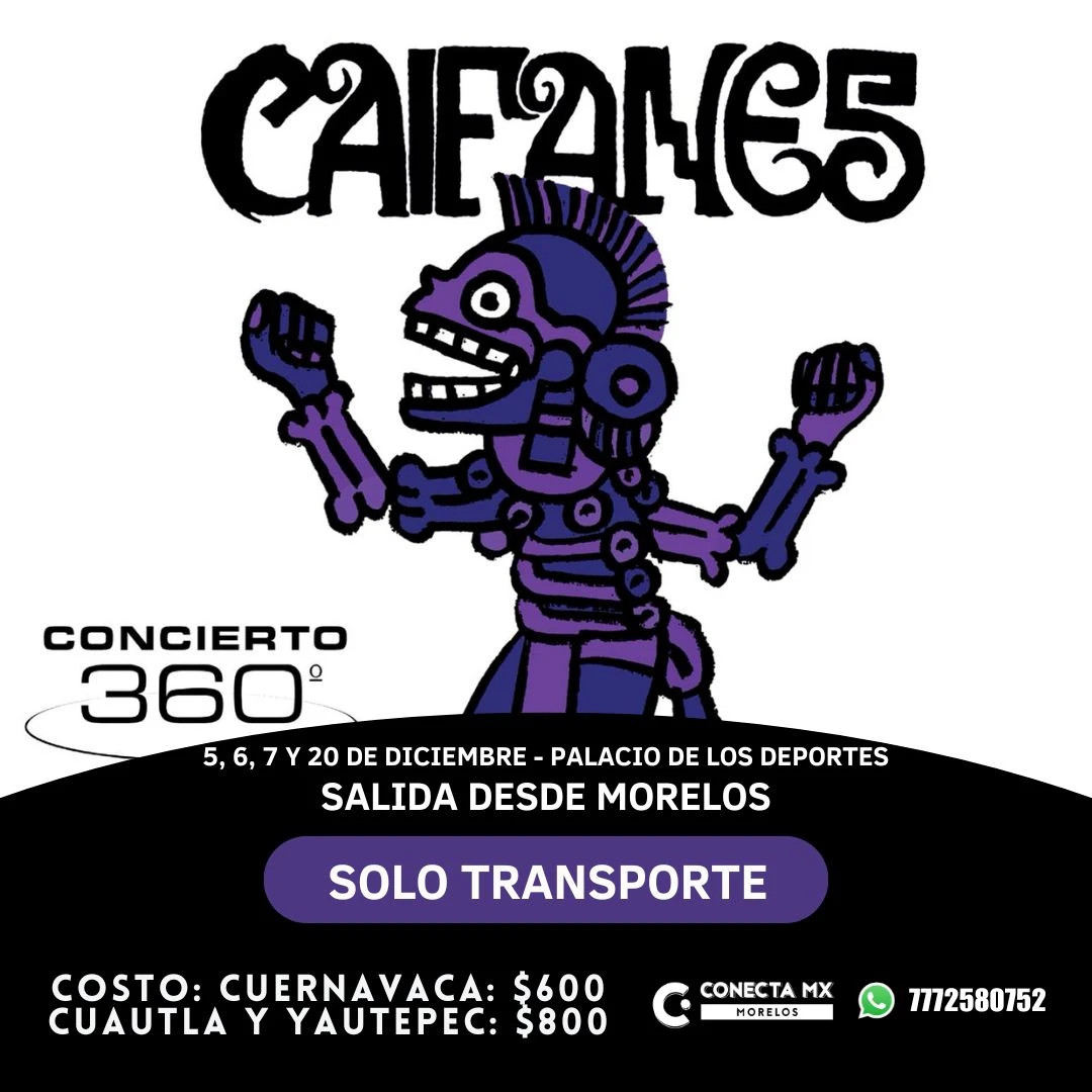 Transporte a CAIFANES desde Morelos