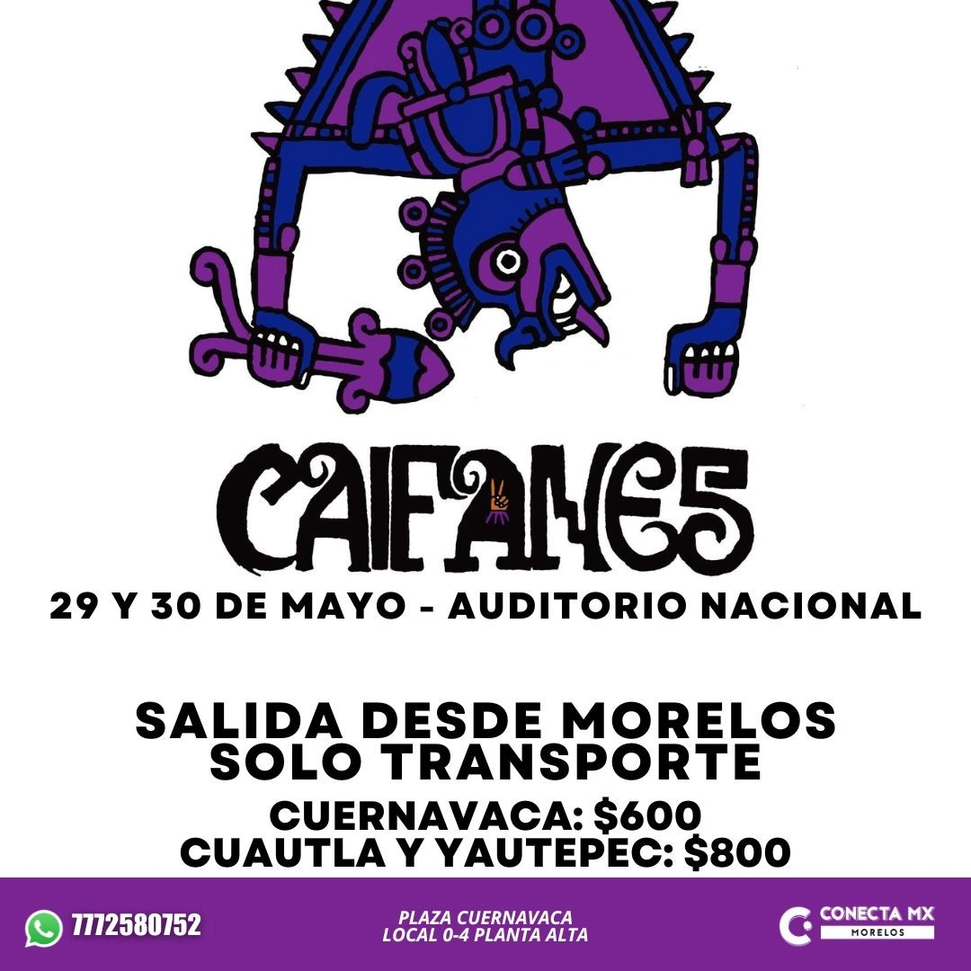 Transporte a CAIFANES desde Morelos