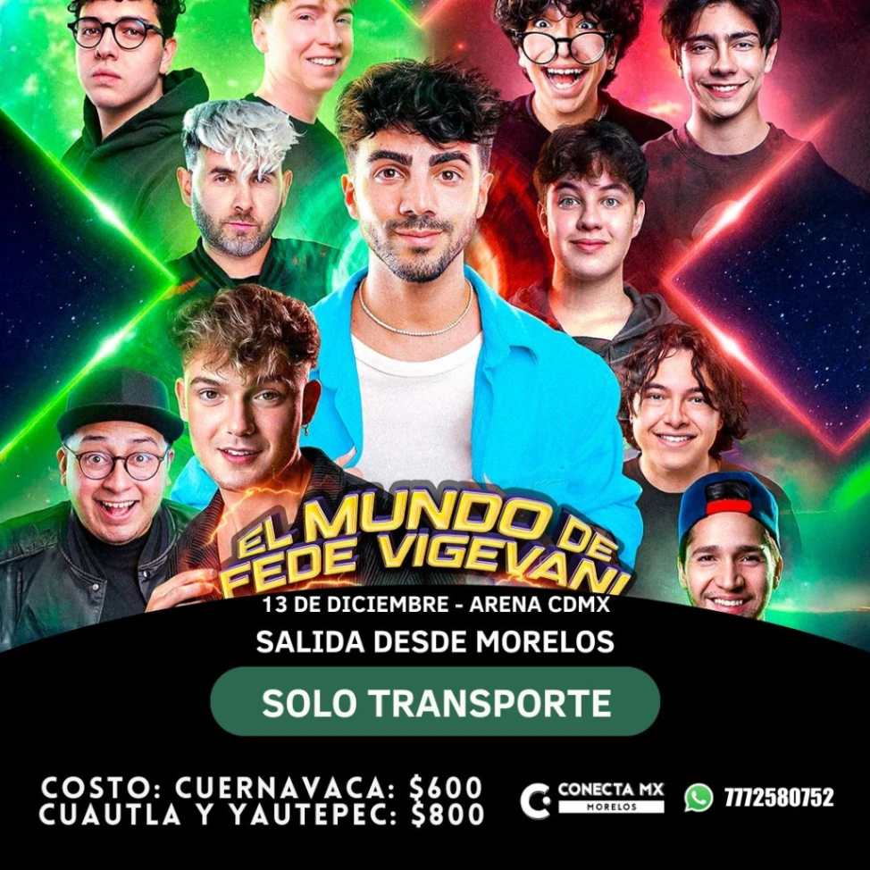 Transporte a El Mundo de Fede Vigevani desde Morelos
