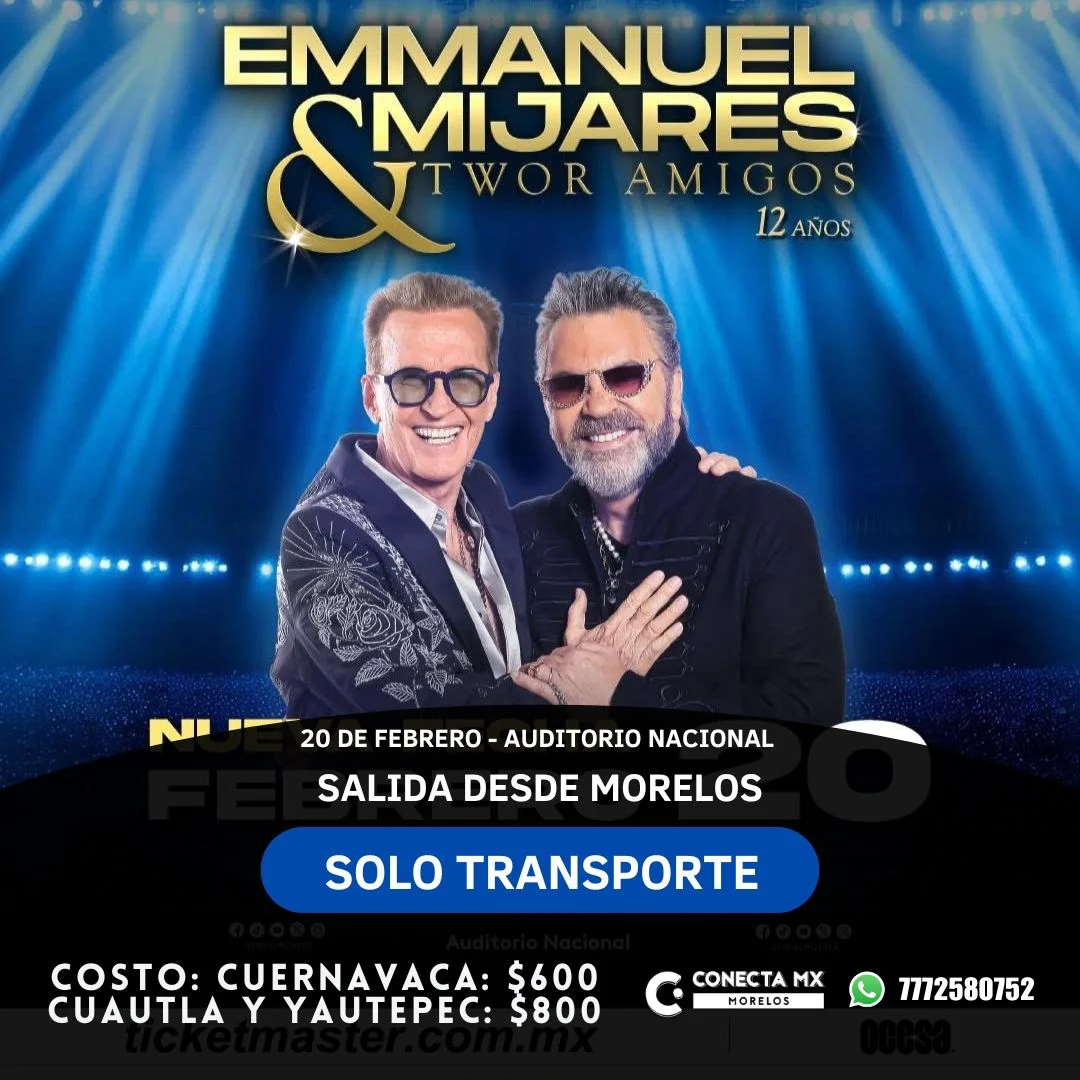 Transporte a EMMANUEL Y MIJARES desde Morelos