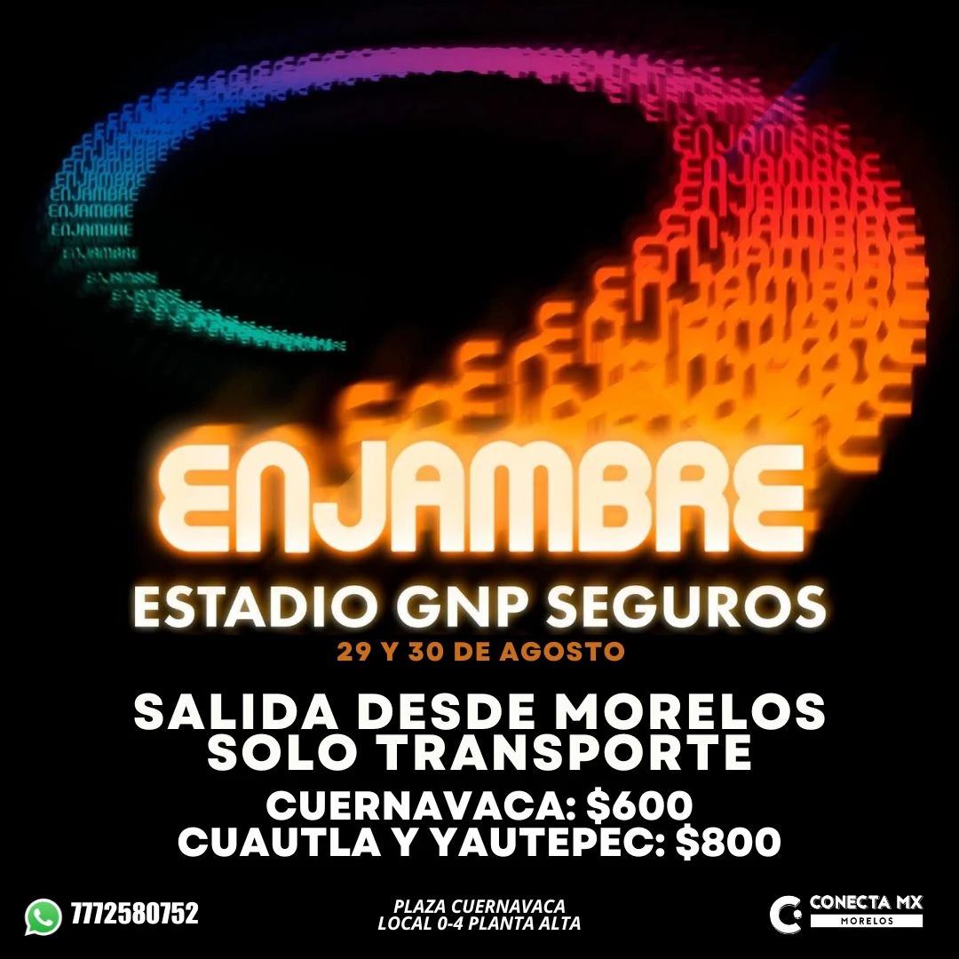 Transporte a ENJAMBRE desde Morelos