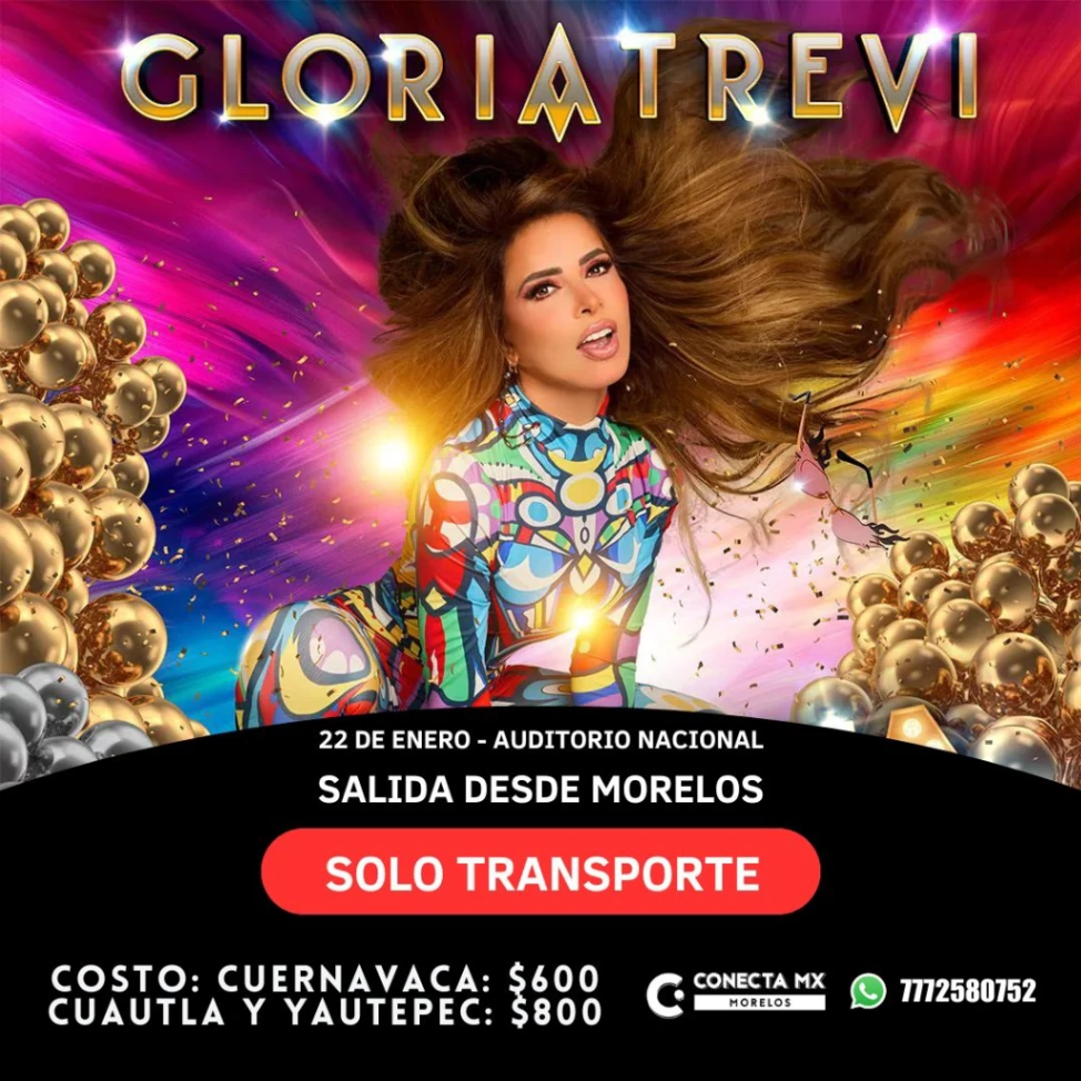 Transporte a GLORIA TREVI desde Morelos