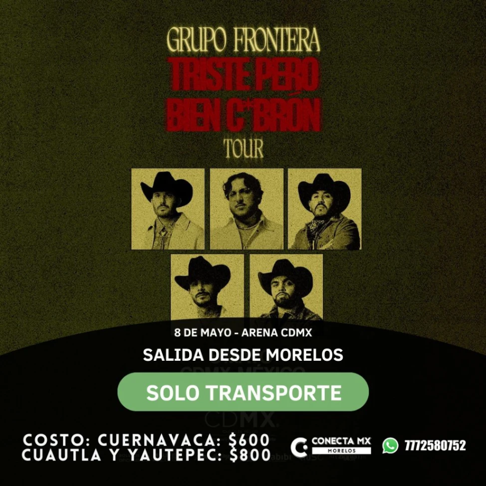 Transporte a GRUPO FRONTERA desde Morelos