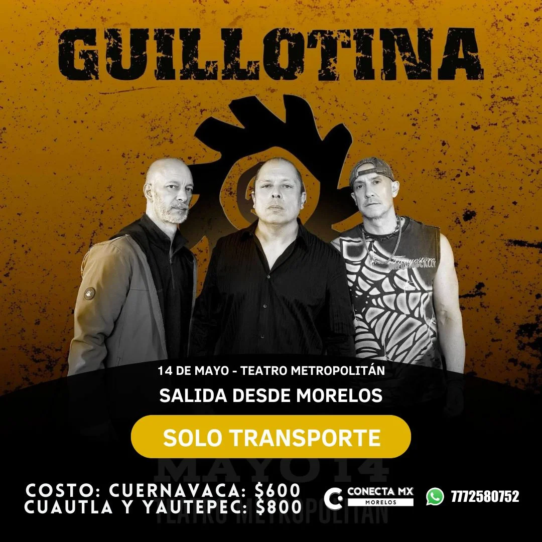 Transporte a GUILLOTINA desde Morelos
