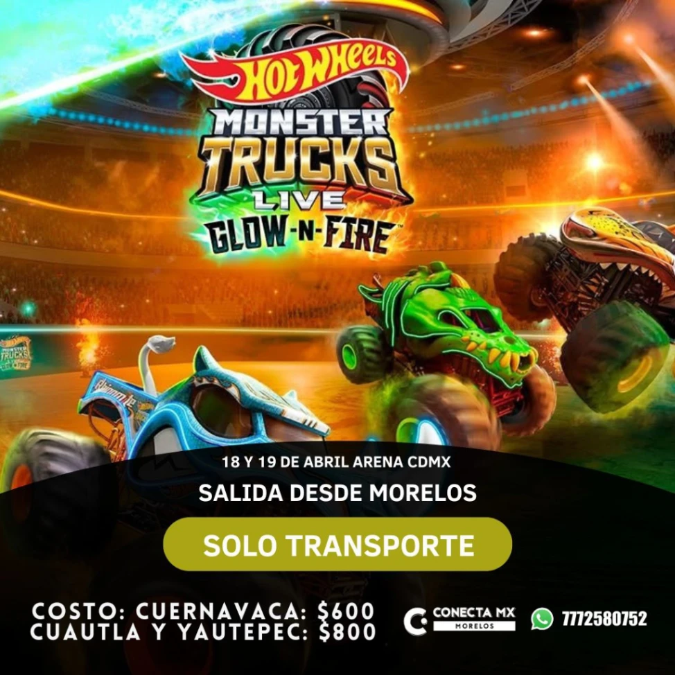 Transporte a HOT WHEELS MEXICO desde Morelos