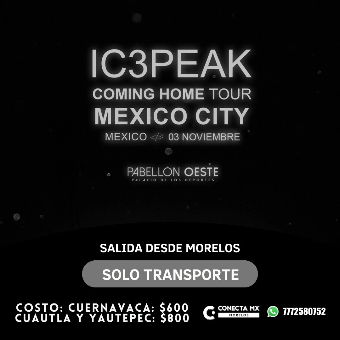 Transporte a IC3PEAK desde Morelos