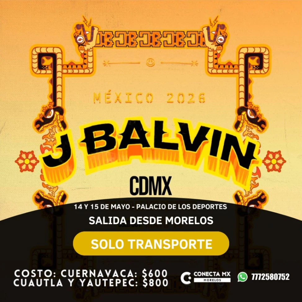Transporte a J BALVIN desde Morelos