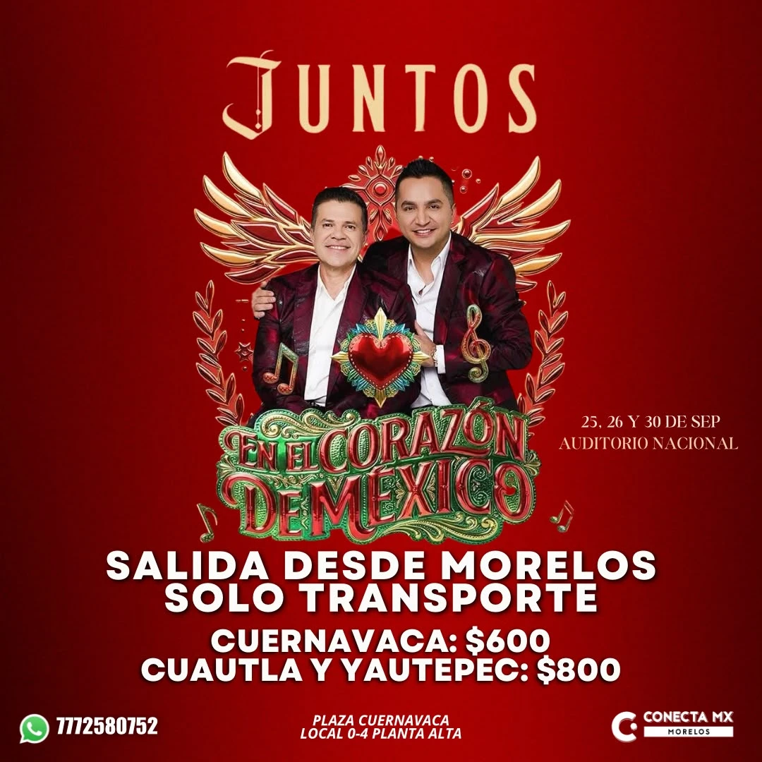 Transporte a JUNTOS desde Morelos