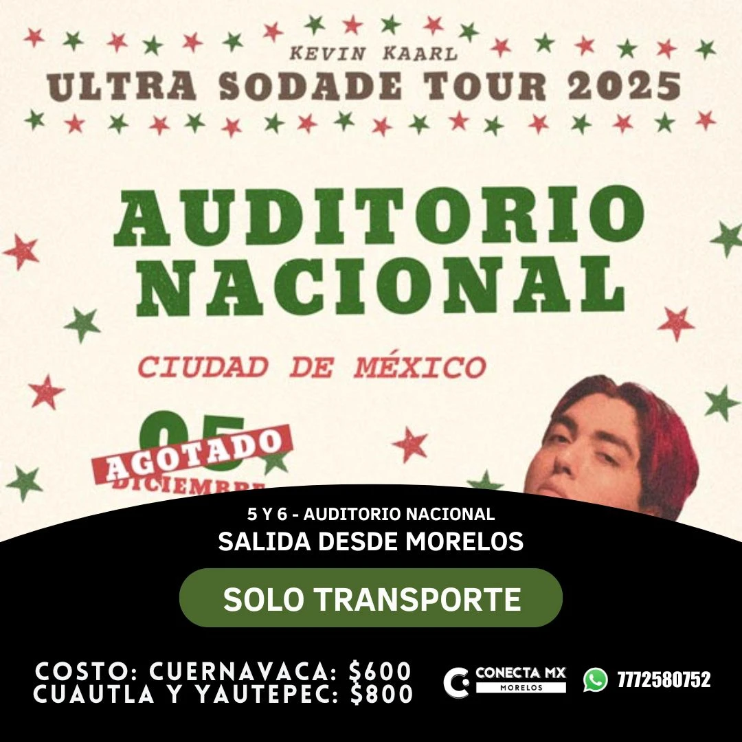 Transporte a Kevin Kaarl desde Morelos